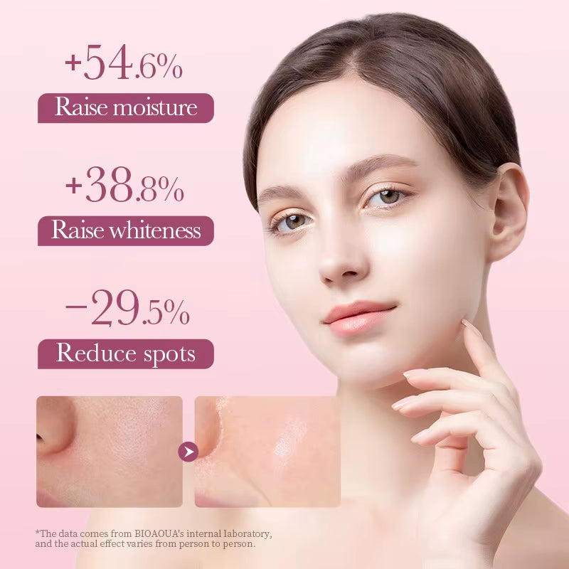12Pc Rose Flower Extract Face Mask Korean Whitening Sheet Mask Moisturizing Mask Nourishing Skincare Facial Korean Fresh Product