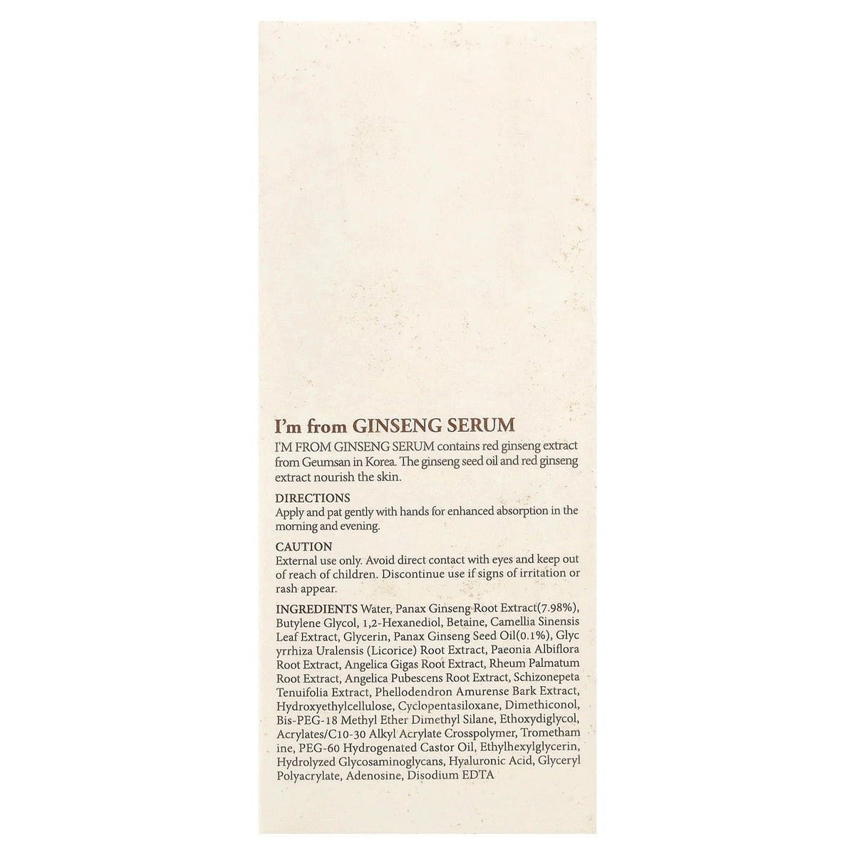 Ginseng Serum, 1.01 Fl Oz (30 Ml)