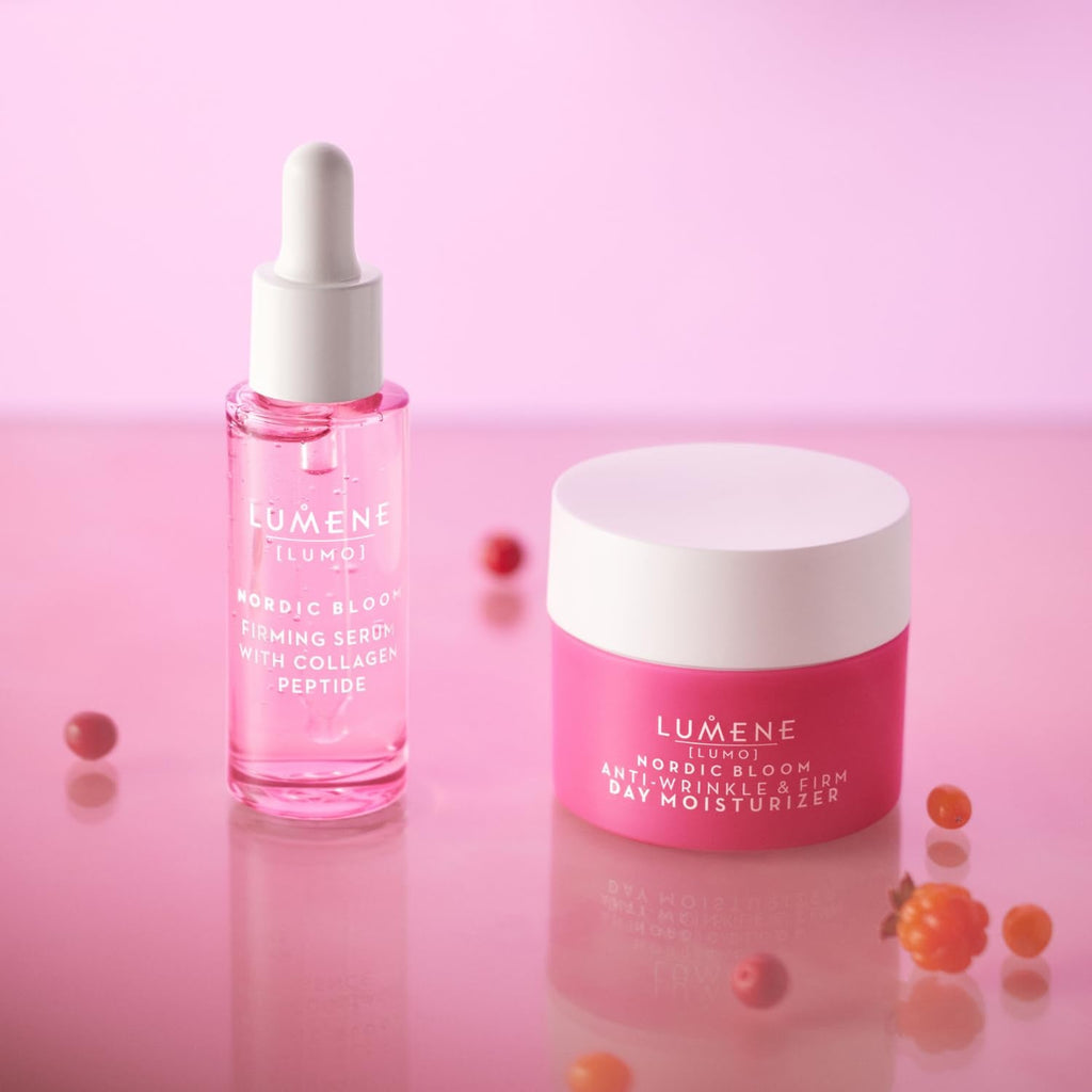 [Lumo] Vegan Collagen Face Serum - Firming Peptide Serum Formulated with Hyaluronic Acid for Smoother, Plump-Looking Skin - Helps to Reduce the Appearance of Fine Lines + Wrinkles (1 Fl Oz)