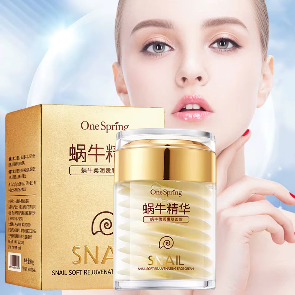 Snail Collagen Face Cream Moisturizer Firming Brighten Skin Day Cream for Face Nourishing Smoothing Korean Cosmetics Skin Care