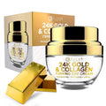 24K Gold & Collagen Daily Face Moisturizer - Dermatologist Tested, Reduces Fine Lines, Anti-Aging, Clean Beauty, Cruelty-Free Korean Skincare, All Skin Types - 1.69 Oz