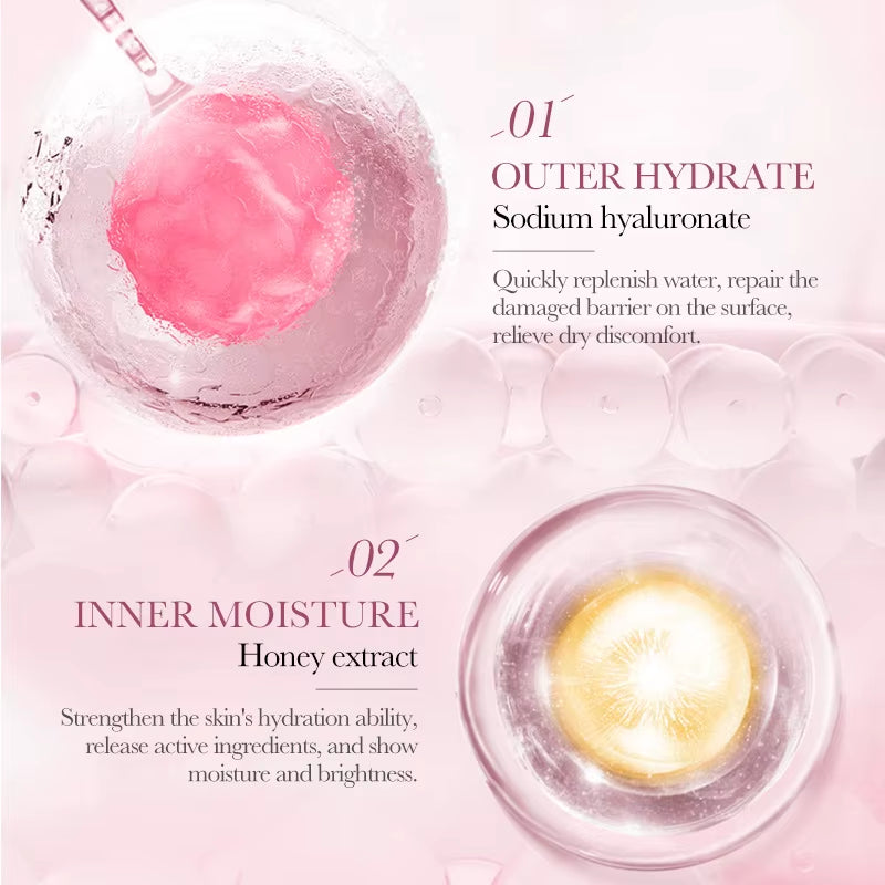 12Pc Rose Flower Extract Face Mask Korean Whitening Sheet Mask Moisturizing Mask Nourishing Skincare Facial Korean Fresh Product