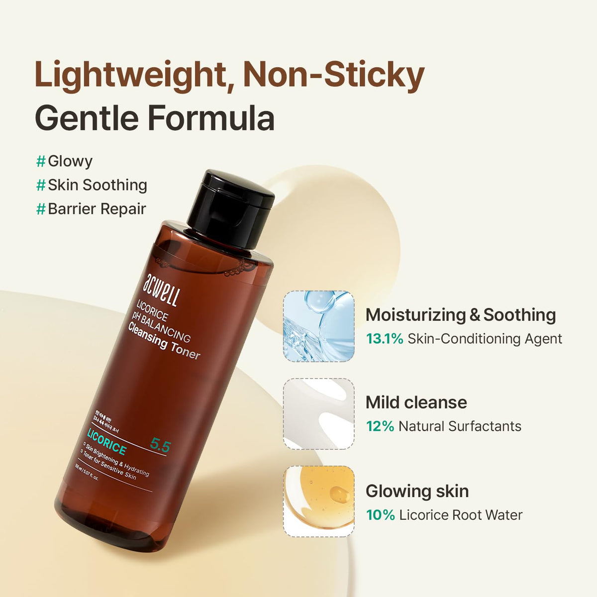 ACWELL Licorice pH Balancing Cleansing Toner