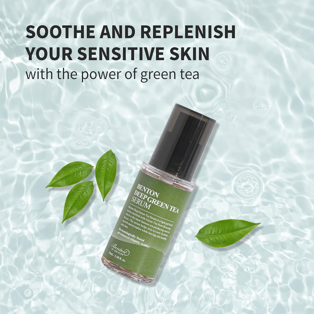 Deep Green Tea Serum 30Ml (1.01 Fl.Oz.)_New - Nourishing & Hydrating Facial Serum for Oily and Sensitive Skin, Skin Soothing