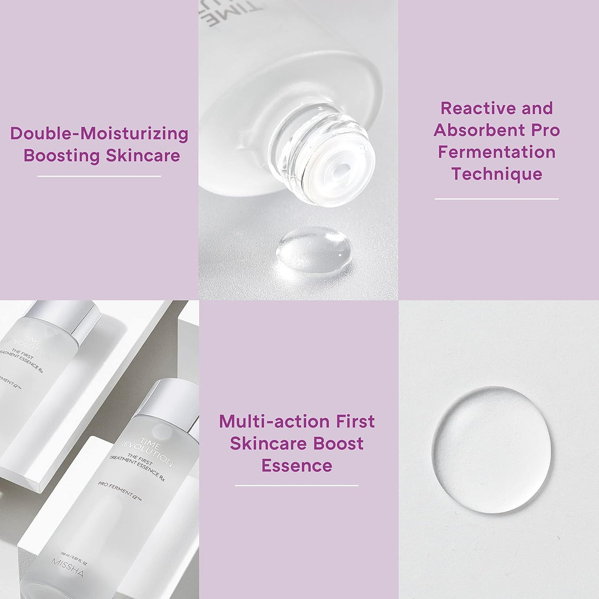 Time Revolution the First Essence RX (4Th Gen) 5.07 Fl Oz/150Ml, Korean Face Essence, Hydrating Facial Toner, Skin Smoothing & Ph Balancing Toner for All Skin Types