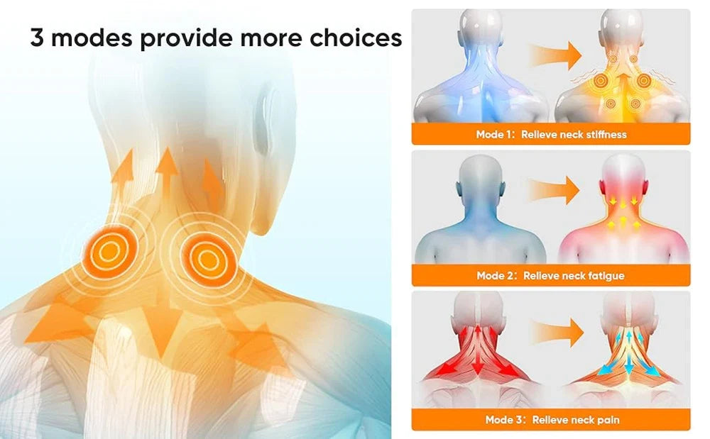 EMS Wireless Neck Massager with Remote Control