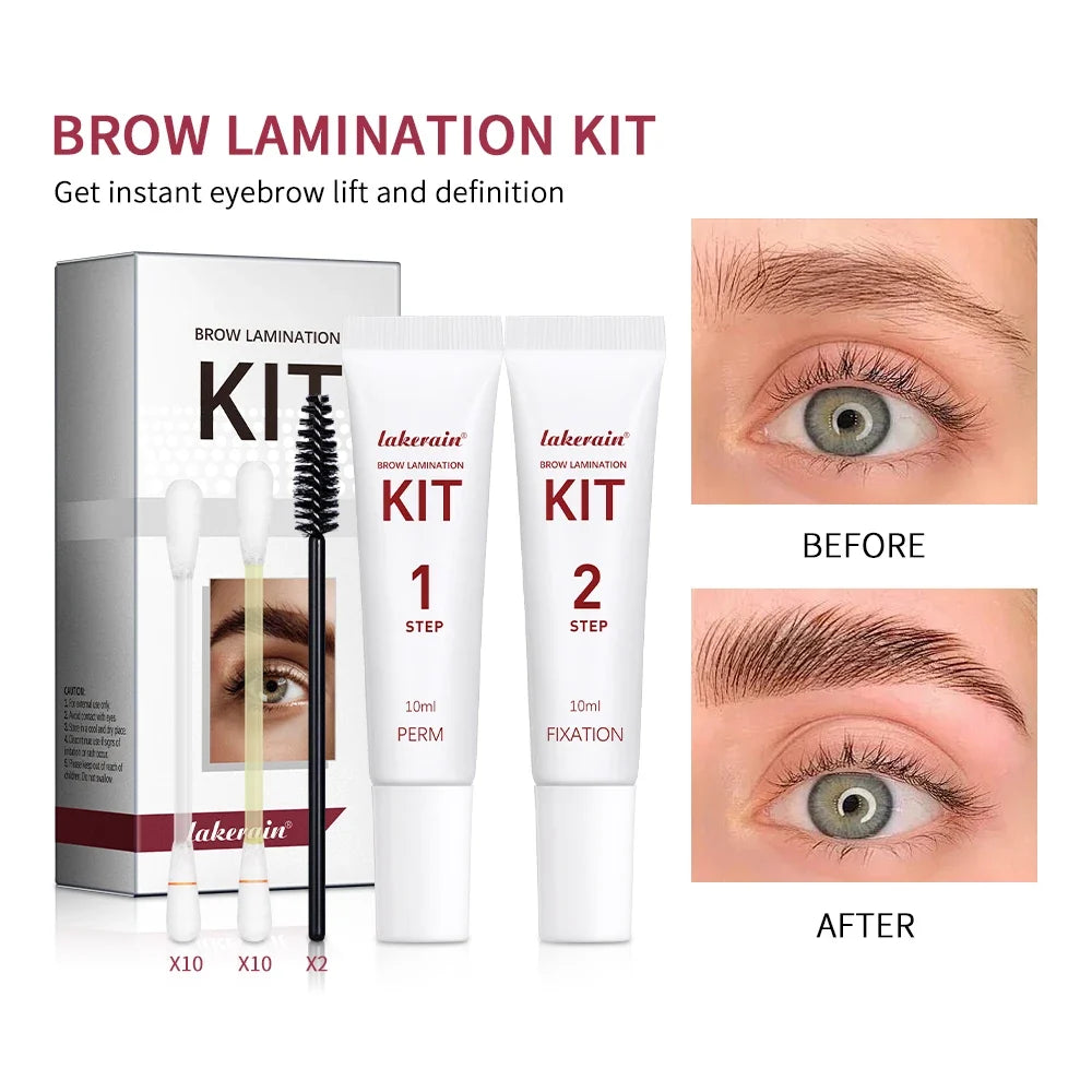 Brow Lamination Kit Semi-Permanent Lash & Brow Fixation Lash Perming Set for Eyelashes Brow Lift Perm Fixation Tube Set Makeup