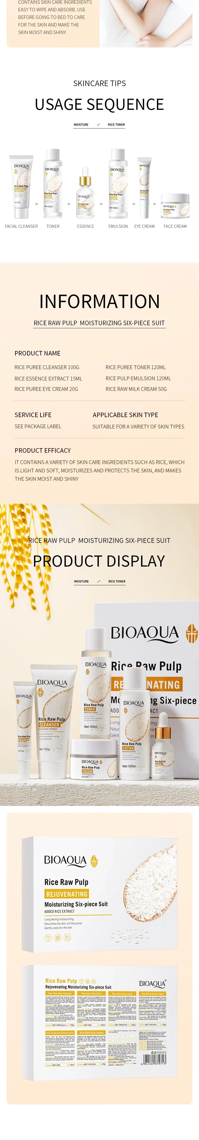 Rice Brightening Skincare Collection — 6-Piece Ritual