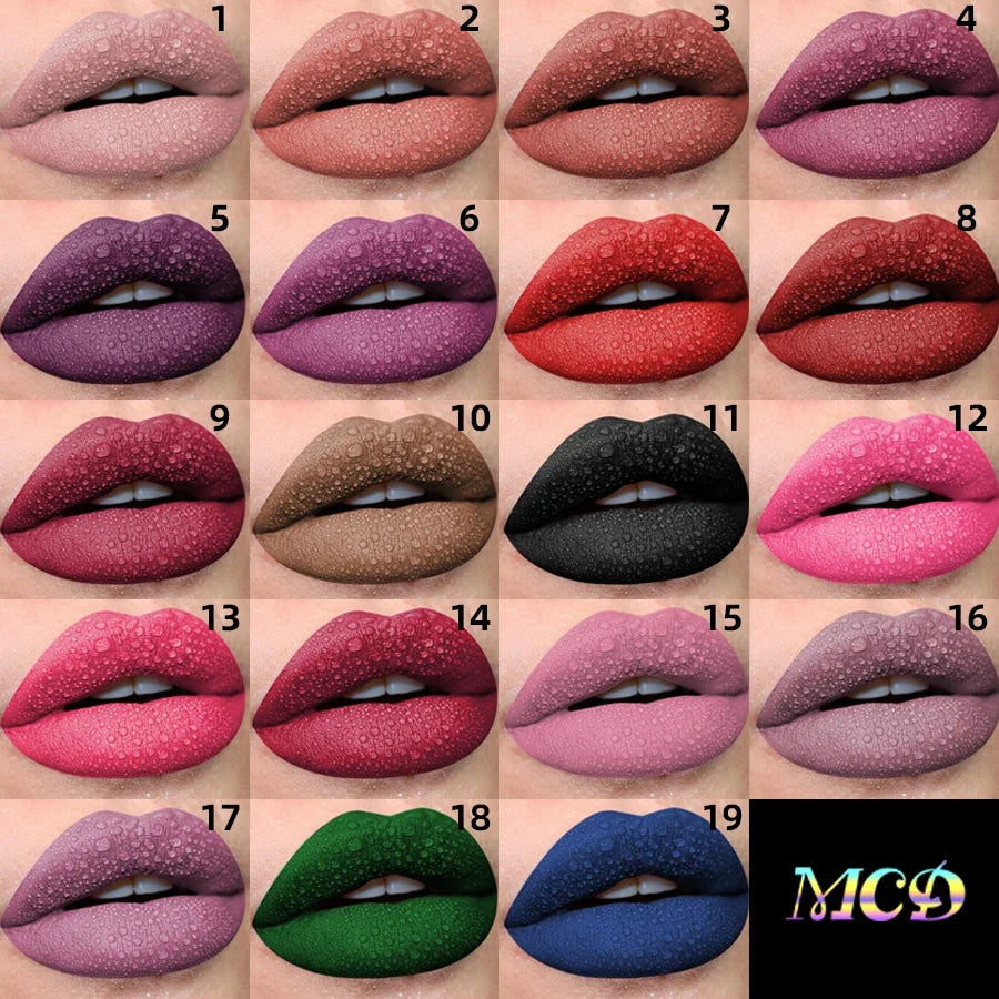 Velvet Matte Liquid Lipstick — 19 Shades