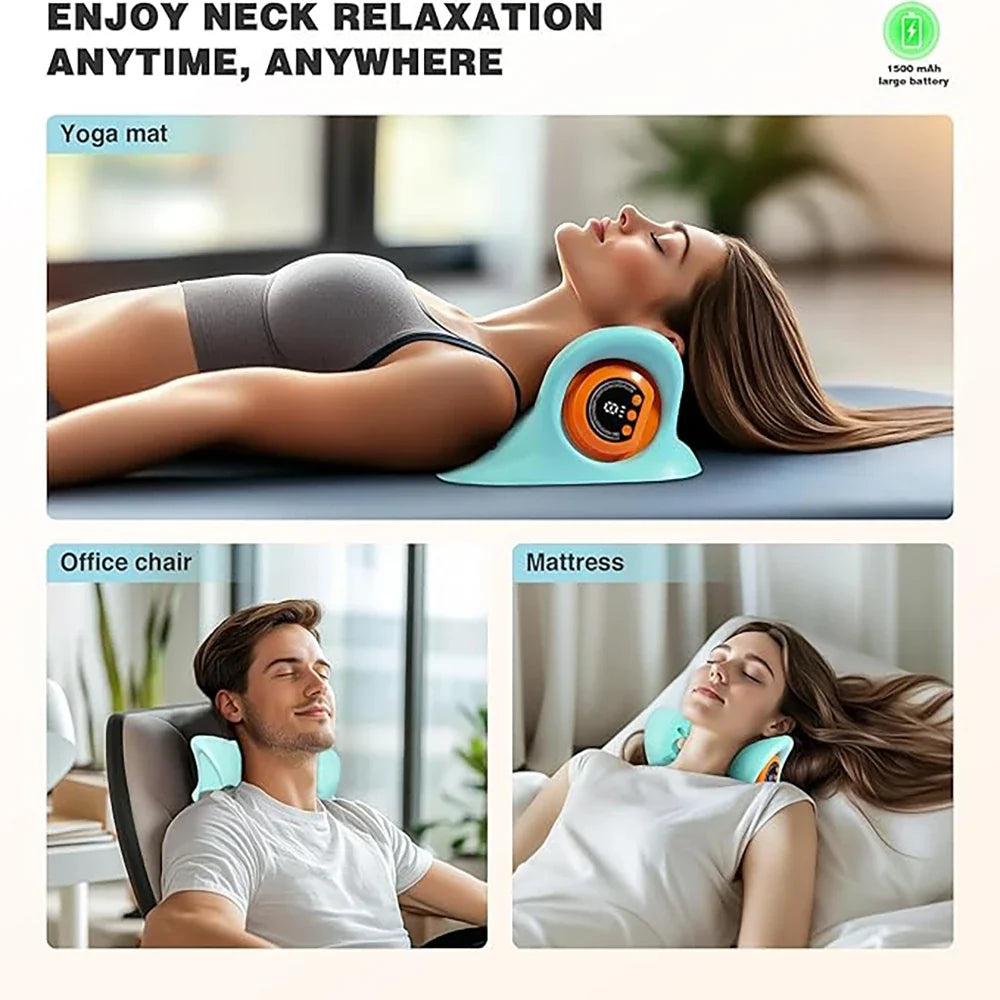 EMS Wireless Neck Massager with Remote Control