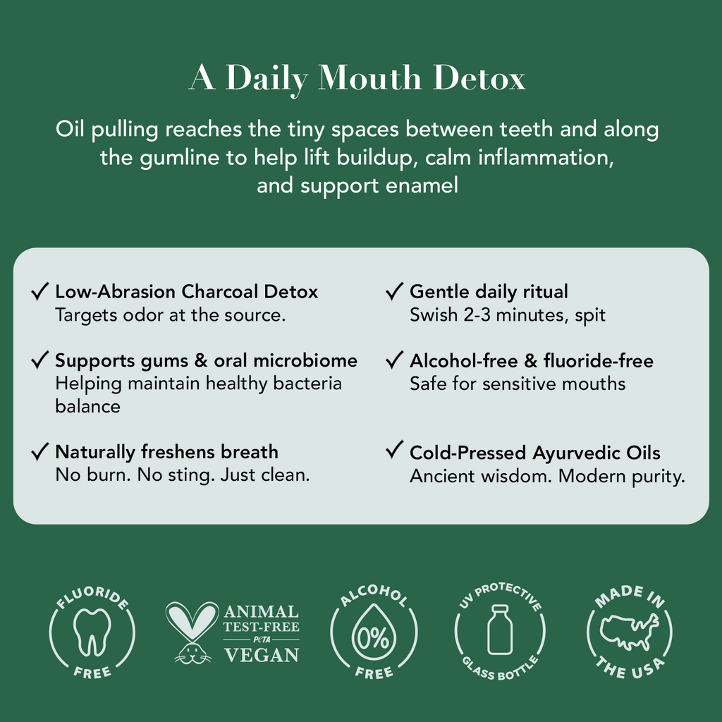 Oil Pulling Bundle – Gentle Green + Brilliant Black