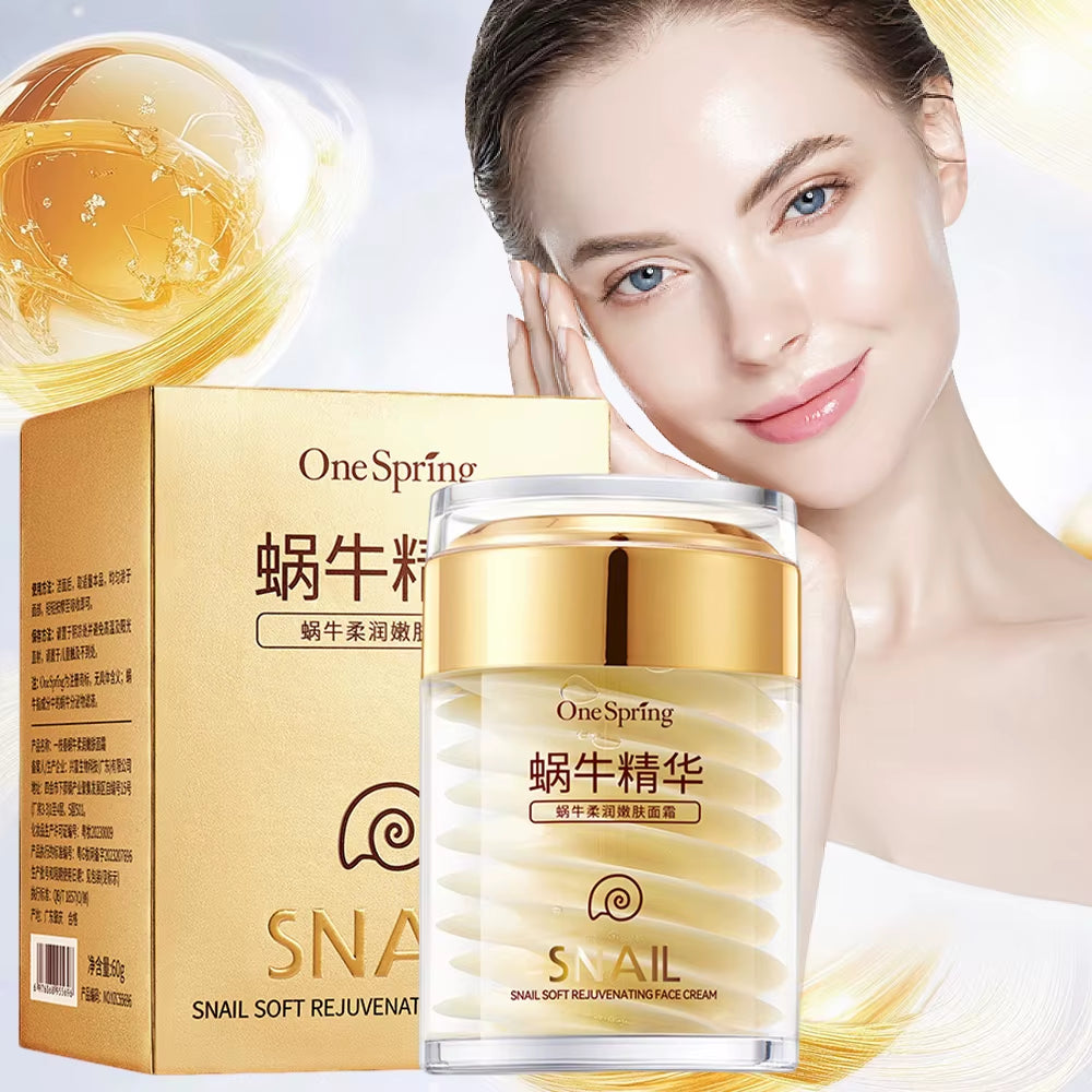 Snail Collagen Face Cream Moisturizer Firming Brighten Skin Day Cream for Face Nourishing Smoothing Korean Cosmetics Skin Care